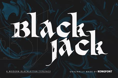 black jack font